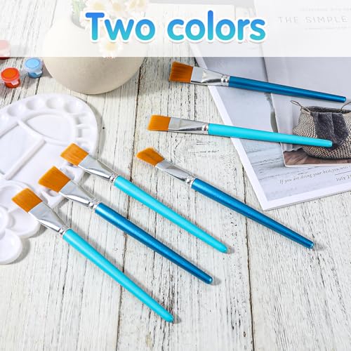 40 Pinceles para Pintura Acrílica Lemecima de Nylon Sintético con Mango de Madera, Set de 40 Piezas, 1 Pulgada miniatura 3