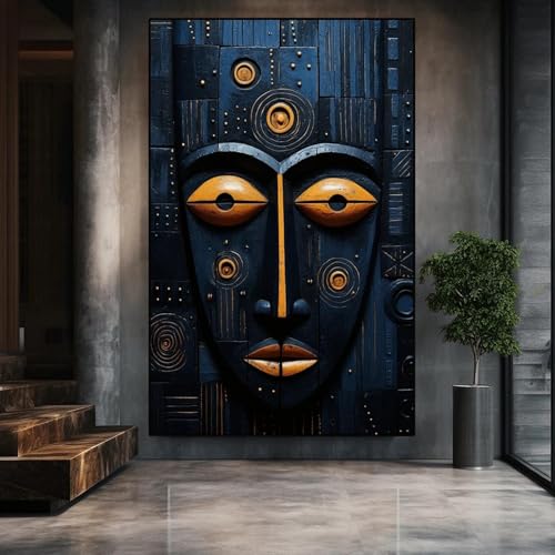 Art mural africain sur toile esthétique pour sublimer la décoration du salon