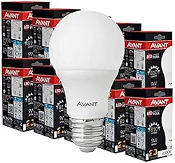 Kit 10 Lâmpadas Led 9w Bulbo Soquete E27 Bivolt Branca Fria