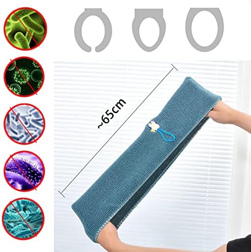 4Pcs Toilet Cover Toilet Seat,Toilet Seat Cushion,Pieces Toilet Seat Cover with Handle Thickened Toilet seat Cushion Cover is Universal,Soft Thicker Stretchable Washable Fits All Oval Toilet Seats