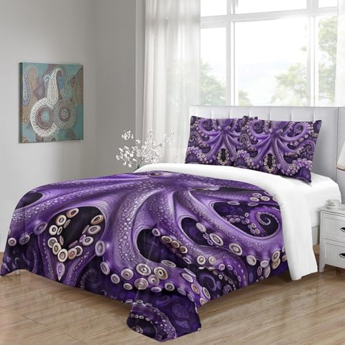 Housse de couette 3 pièces finitions haut de gamme 260x220