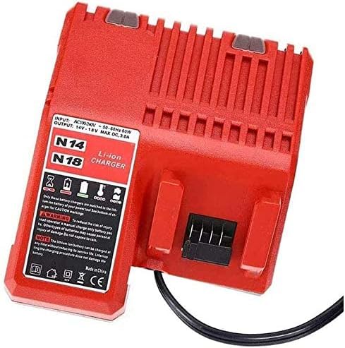 Ersatz Ladegerät für Milwaukee M18-18V M12 M18 48-59-1806 48-59-1840 Batterie Ladegerät WerkzeugakkusEU-Stecker
