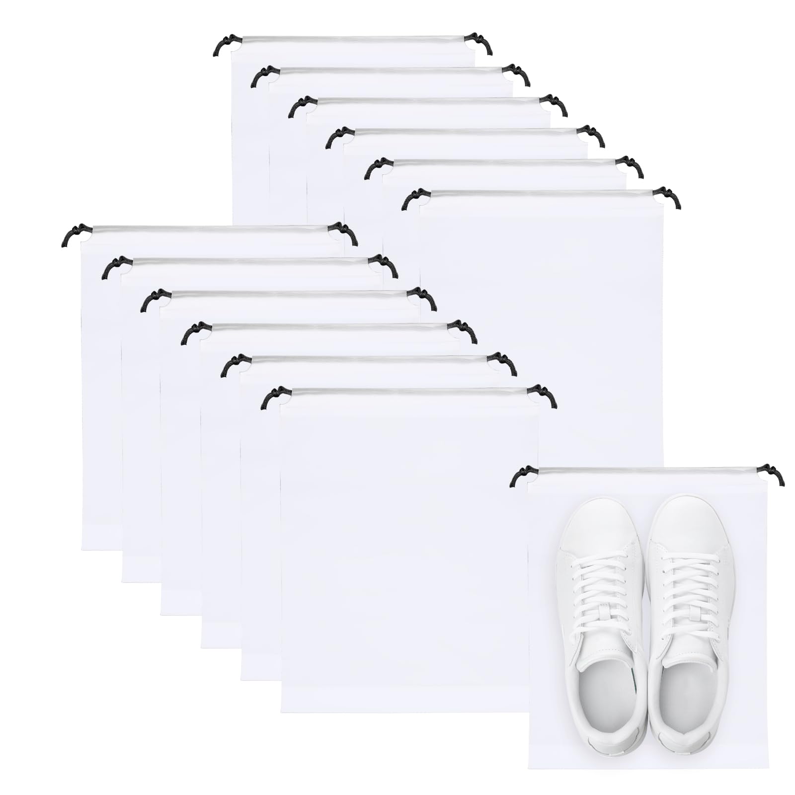 GAOHAN 12 Pcs Shoe Bags Travel Shoe Bags Multifunctional Waterproof Storage Bags Travel Storage Bag Dust Proof Bag for Cosmetic、Underwear、Home、Office