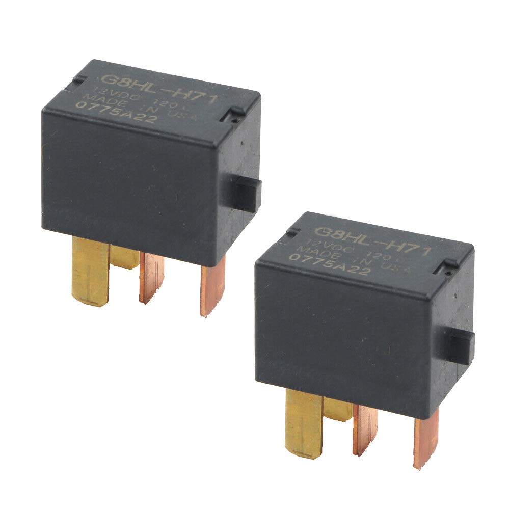 Carkio G8HL-H71 Air Con Relay 39794-SDA-A03 39794-SDA-A05 Conditioning A/C Compressor Switch Compatible with Omron Acura Accord 12V 4-Prong (2 Pack)