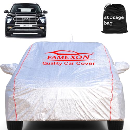 Image of Hyndai Creta Car Cover Waterproof with Free Bag and All Weather for Car Cover,100% Waterproof Outdoor Car Covers Rain Snow UV Dust Protection. Custom Fit