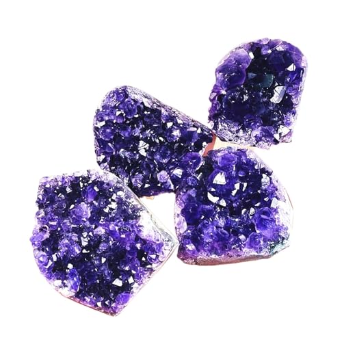 Amas de cristaux de quartz améthyste naturelle idée cadeau lithothérapie