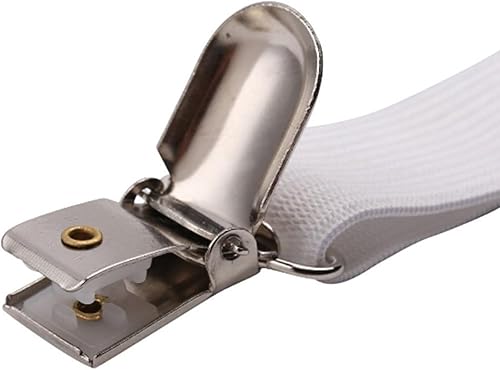 Miniatura 3 de Correas elásticas ajustables para sábana bajera, tirantes cruzados, se ajustan a colchones redondos y cuadrados (blanco de 3 vías)