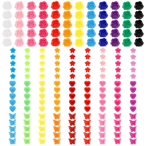 Small Hair Clips for Women Mini Claw Clip for Girls Thin Hair Accessories for Women Girls Rainbow Pink Yellow Red Blue, 200 Pack