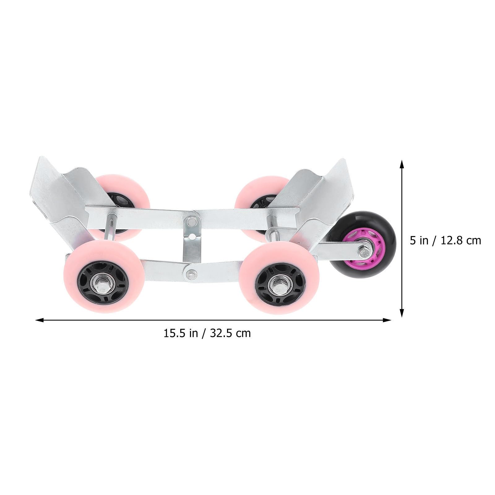 Yardwe Werkzeug zum Umsetzen von Autos aus Stahl und Gummi, Auto Dolly mit Drehfunktion, tragbar für Reifenpanne und Selbstbergung, geeignet für Werkstatt und Zufälliger Stil