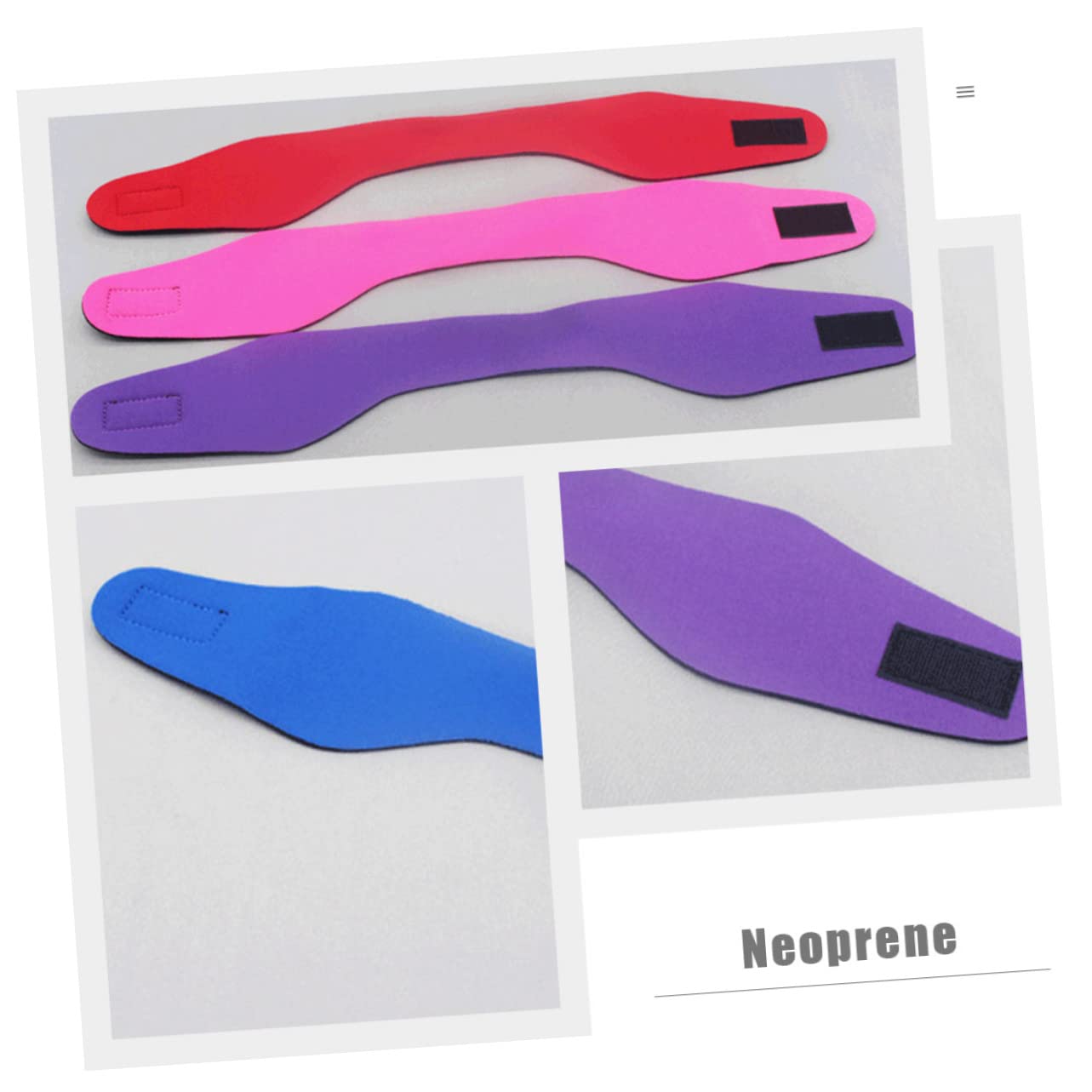 Toyvian 2 series Diadema Impermeable Con Protección Para Los Oídos Banda Para Las Orejas Para Nadar Diadema Para Deportes Acuáticos Diadema Para Natación Diadema 6 piezas x 2