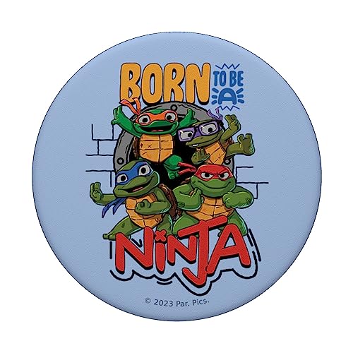 Teenage Mutant Ninja Turtles: Mutant Mayhem Born a Ninja PopSockets Swappable PopGrip, Black - Image 3