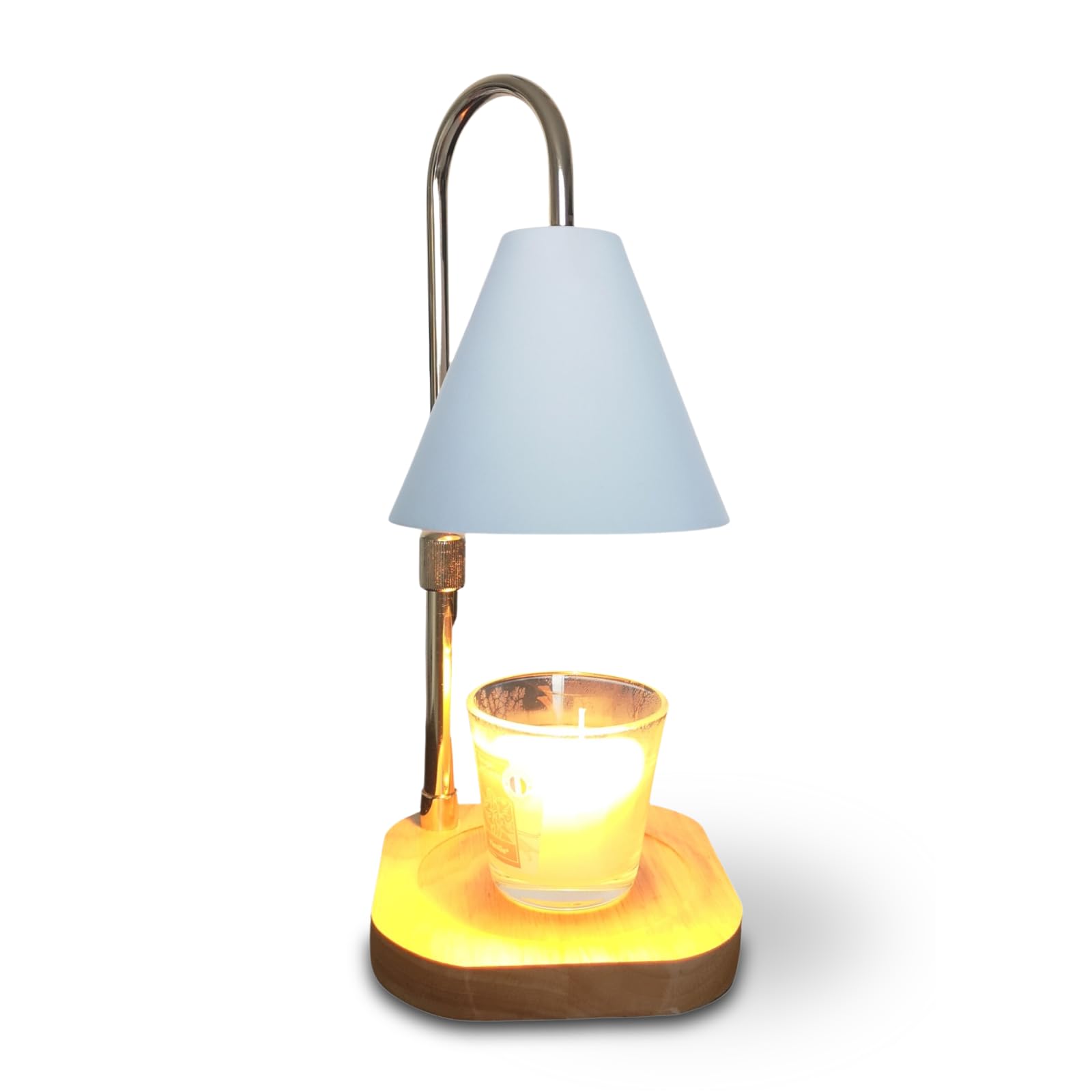 Zen'Arôme Candelia Scented Candle Warmer – Electric Burner for Scented Candle – Diffuses Fragrances Without Flame or Smoke – Extends the Duration of Candles – Built-in Dimmer – Adjustable Height