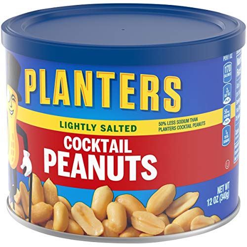 Planters Lightly Salted Cocktail Peanuts (12 Oz Canister) #TOP2