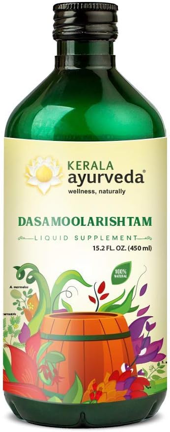 Kerala Ayurveda Dasamoolarishtam - Ayurvedic Traditional Herbal Wine for Healthy Digestion, Balanced Energy & Healthy Respiration, 15.21 Fl Oz : Health & Household
