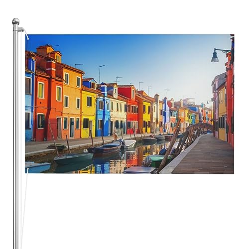 Drapeau Italie 1,2x1,8m grand pavillon de scène italien extérieur double face