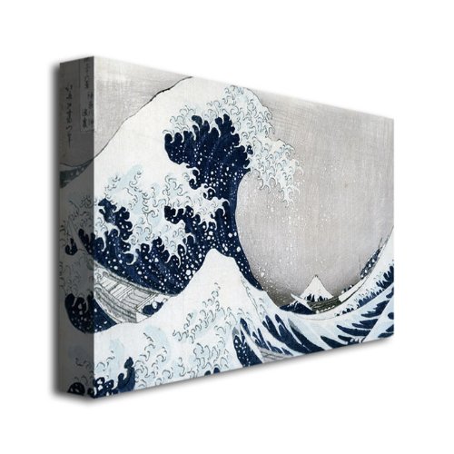Amazon｜Trademark Art The Great Wave II キャンバスウォールアート