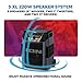 ION Block Rocker XL - Portable Bluetooth Outdoor Party Speaker, 220W, with Karaoke Microphone, Battery, 5 Speakers, Lights, Radio, USB Charging & App