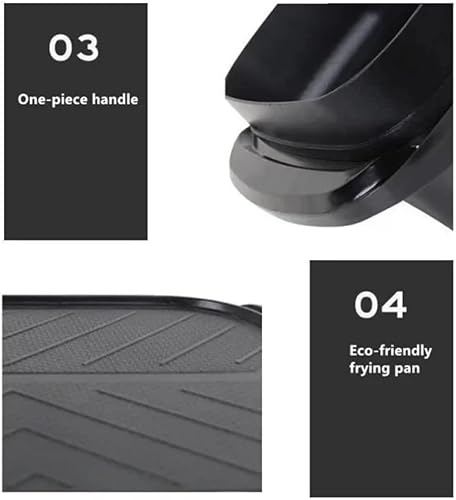 Miniatura 5 de Parrilla eléctrica 2 en 1 con olla caliente Shabu Shabu. Multifuncional interior Teppanyaki coreano barbacoa capacidad para 2-10 personas