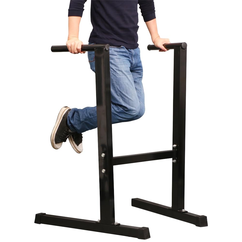 Yaheetech Barras Paralelas Fitness Paralelas Calistenia en Casa Barra Dominadas Suelo Soporte de Inmersión Capacidad de 200KG