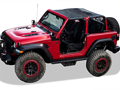 Estribos laterales negros para Jeep Wrangler JL 2018-2026 miniatura 6