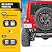 Nilight Rear Bumper with Spare Tire Carrier Compatible for 2007-2018 Wrangler JK & Unlimited (2/4 Doors) Hitch Receiver w 2 LED Lights D-rings