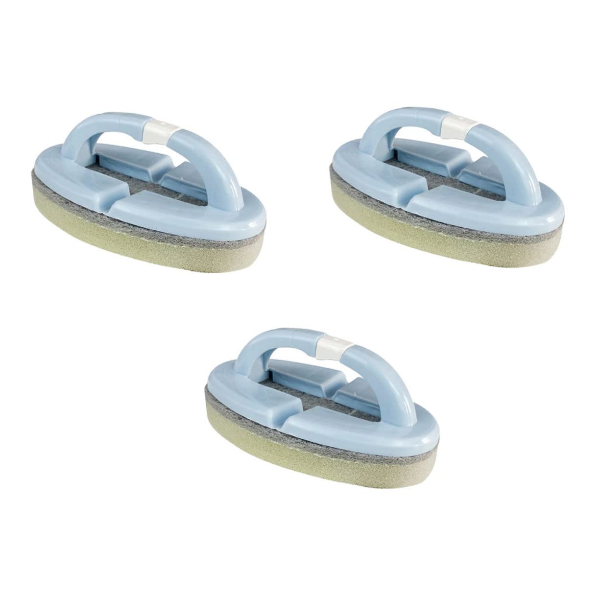 LIFKOME Swimming Pool Brush Set 3pcs Foldable Scrub Brush Handheld for Pool for Vinyl Liners Random Color