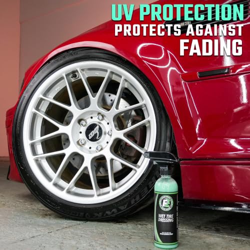 Image of ExoForma Wet Tire Dressing Spray (16oz + Applicator Kit)