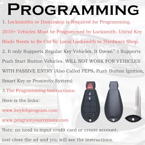 Télécommande clé GQ4-53T Dodge Ram 1500 2013-2021 démarrage sans clé