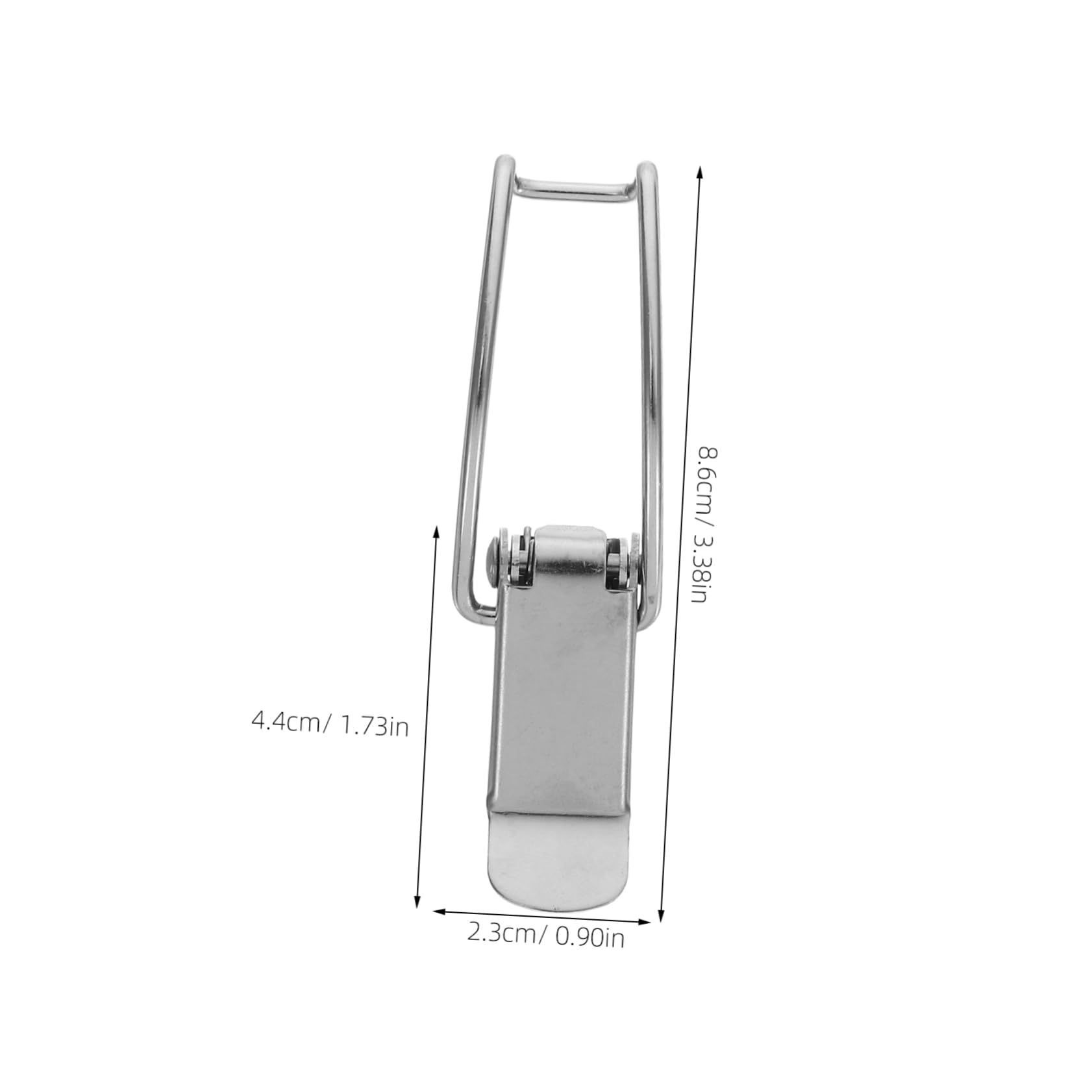 KALLORY Stainless Steel Latch Buckles Right Angle Box Clasp Duckbill Design for Toolboxes Luggage Locking Hardware