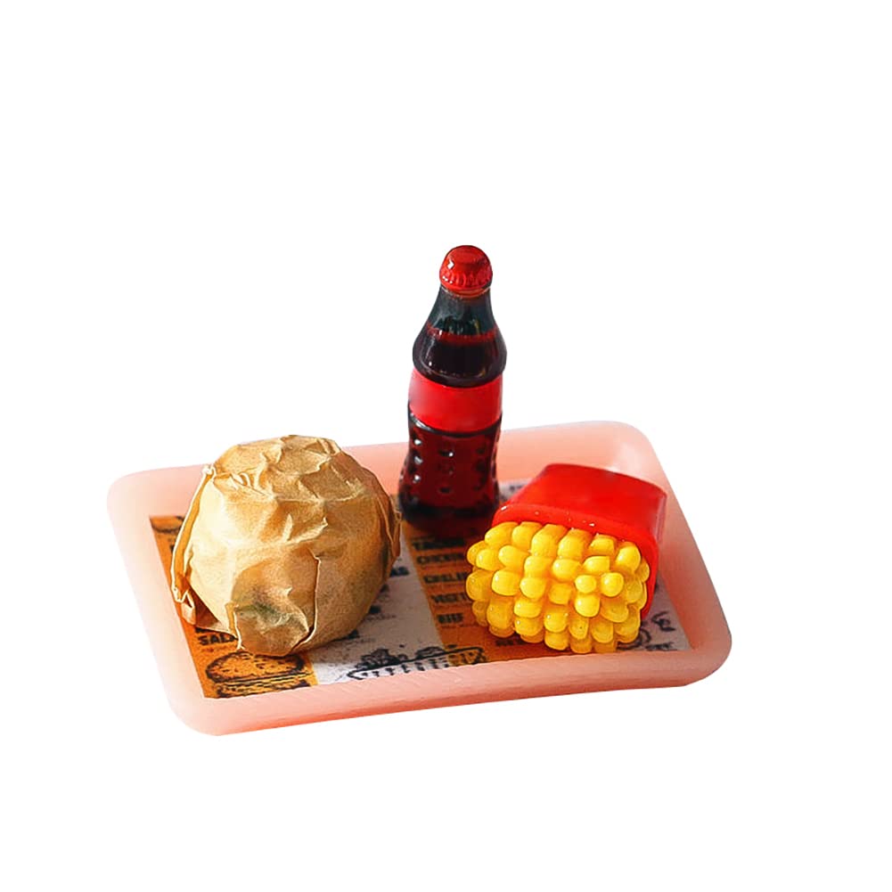 Set Cibo In Miniatura Per Casa Delle Bambole Scala 1:12 - Piatto Da Picnic Con Hamburger O Hot Dog ART208-10