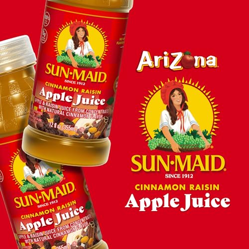 Image of AriZona Cinnamon Raisin Apple Juice | 100% Fruit Juice | 12 Fl Oz (12 Pack)