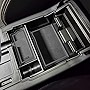 EDBETOS Center Console Organizer Tray Compatible with Subaru Crosstrek 2018-2022 2023 and fits Impreza 2017-2022 2023 Accessories Armrest Secondary Storage Box ABS (Black Trim)