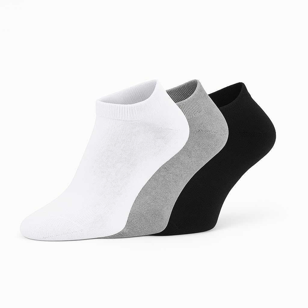 Betz 10|20|30 Paar Sneaker Socken Damen und Herren - Füßlinge – Kurze Socken - Baumwolle mit Komfortbund ohne drückende Naht – Classic – Größen 35 – 46 Farben Schwarz Weiß Grau