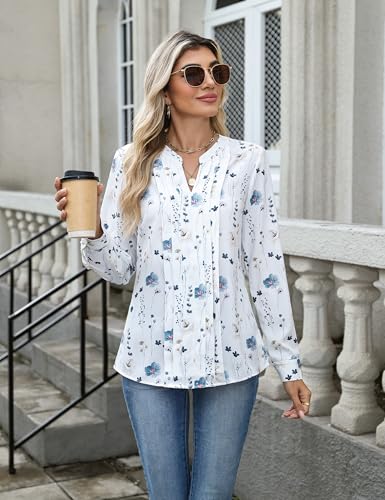 Image of Blooming Jelly Women's Long Sleeve Blouses Dressy Casual Business Work Tops