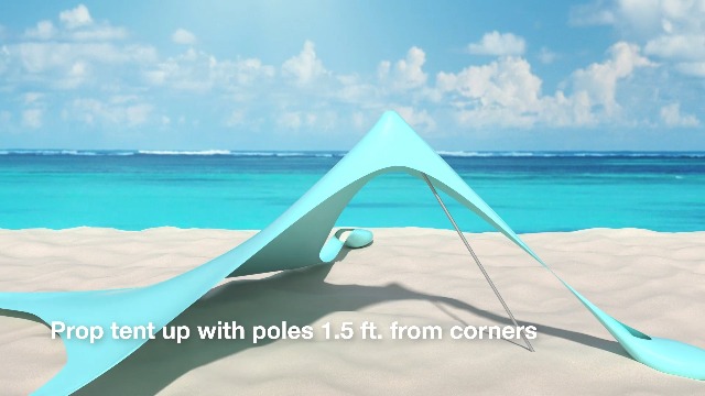 Watch FERSTALO Beach Tent Quick Setup Guide ﹙7.9x7.9 FT-2 Poles﹚ on Amazon Live