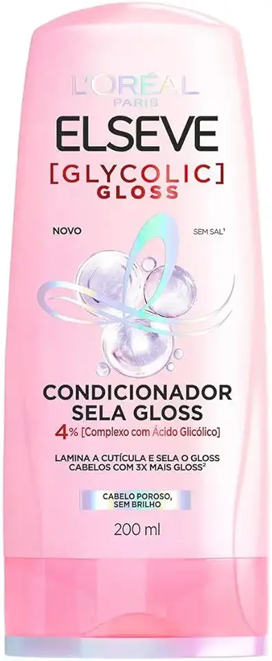 Kit Elseve Glycolic Gloss Shampoo + Condicionador 200ml - #Kit GLYCOLIC 200ml