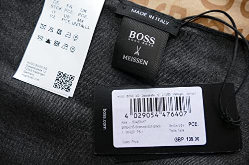Bufanda gris HUGO BOSS para evitar el frío en el cuello con estilo Meissen 3