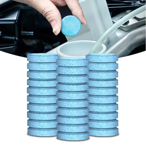 KUQUTIDY 30PCS Washer Fluid Tablets, Windshield Wiper Fluid Cleaner Concentrate, Car Windshield...