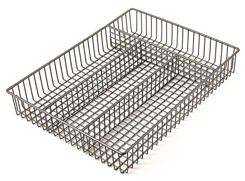 Spectrum Diversified 53077 Spectrum Grid Modern Farmhouse Utensil Holder, Rustic Kitchen Storage & Cutlery Tray, Silverware Drawer Organizer thumb #1