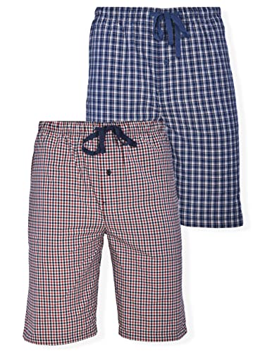 Image of Hanes mens 2-pack Woven Pajama Short