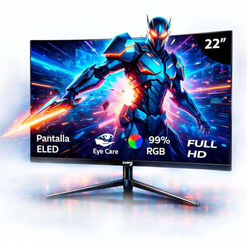 Opiniones y reviews de pantalla 19 pulgadas más recomendados. 41 CUORY Monitor LED 22 Pulgadas Full HD 100Hz, Pantalla 1080p de Alta Definición, Diseño de Bordes Delgados, Puertos HDMI y VGA, Monitor para Computadora de Escritorio y Trabajo
