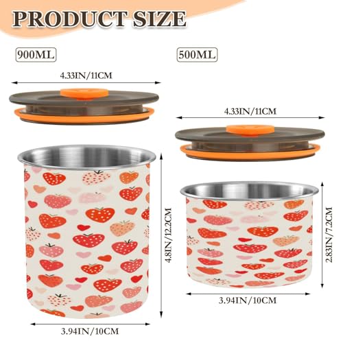 Contenedor de café ATTX acero inoxidable 900 ml miniatura 2