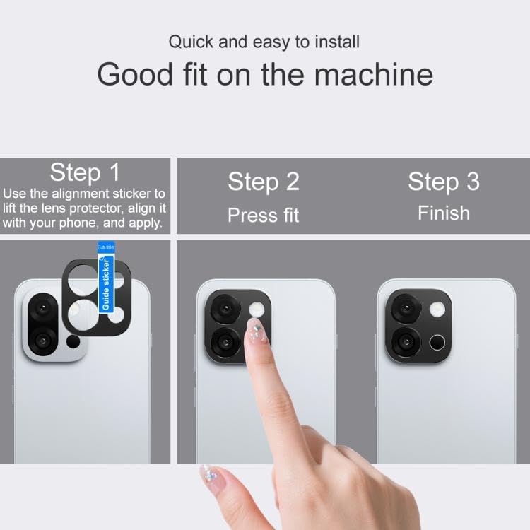 Image of 4youquality Back Camera Lens Protector Compatible with OnePlus 15 5G Black (1 Pack) | 9H Tempered Glass Camera Guard | Military-Grade Anti Scratch Protection | Ultra Clear HD Lens Film | Bubble-Free Easy Installation | Case Friendly