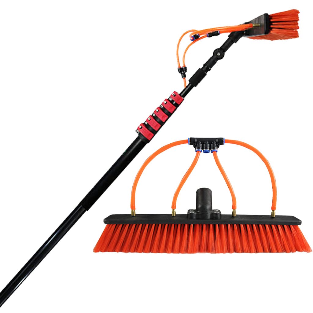 Buy 30ft/9m Water Fed Telescopic Washing Brush with 4 Water Outlets