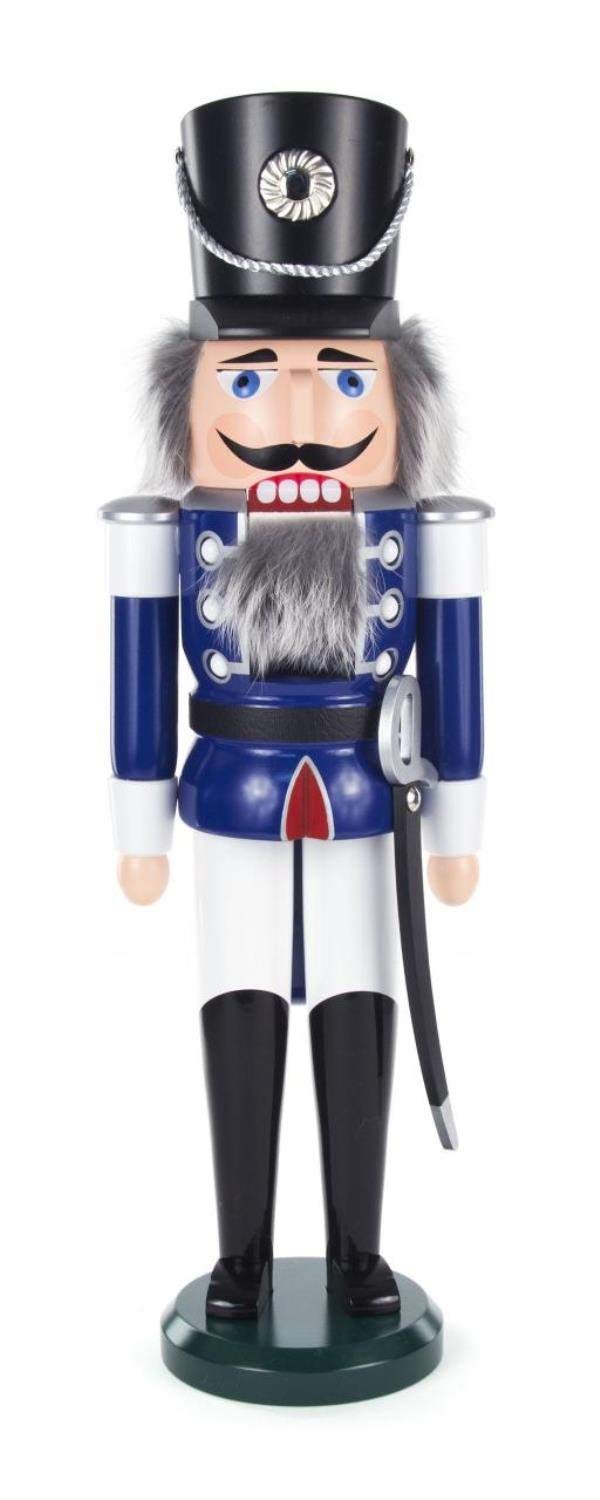 Amazon | DREGENO くるみ割り人形 王様 ラージ ブルー 50cm | 民芸品