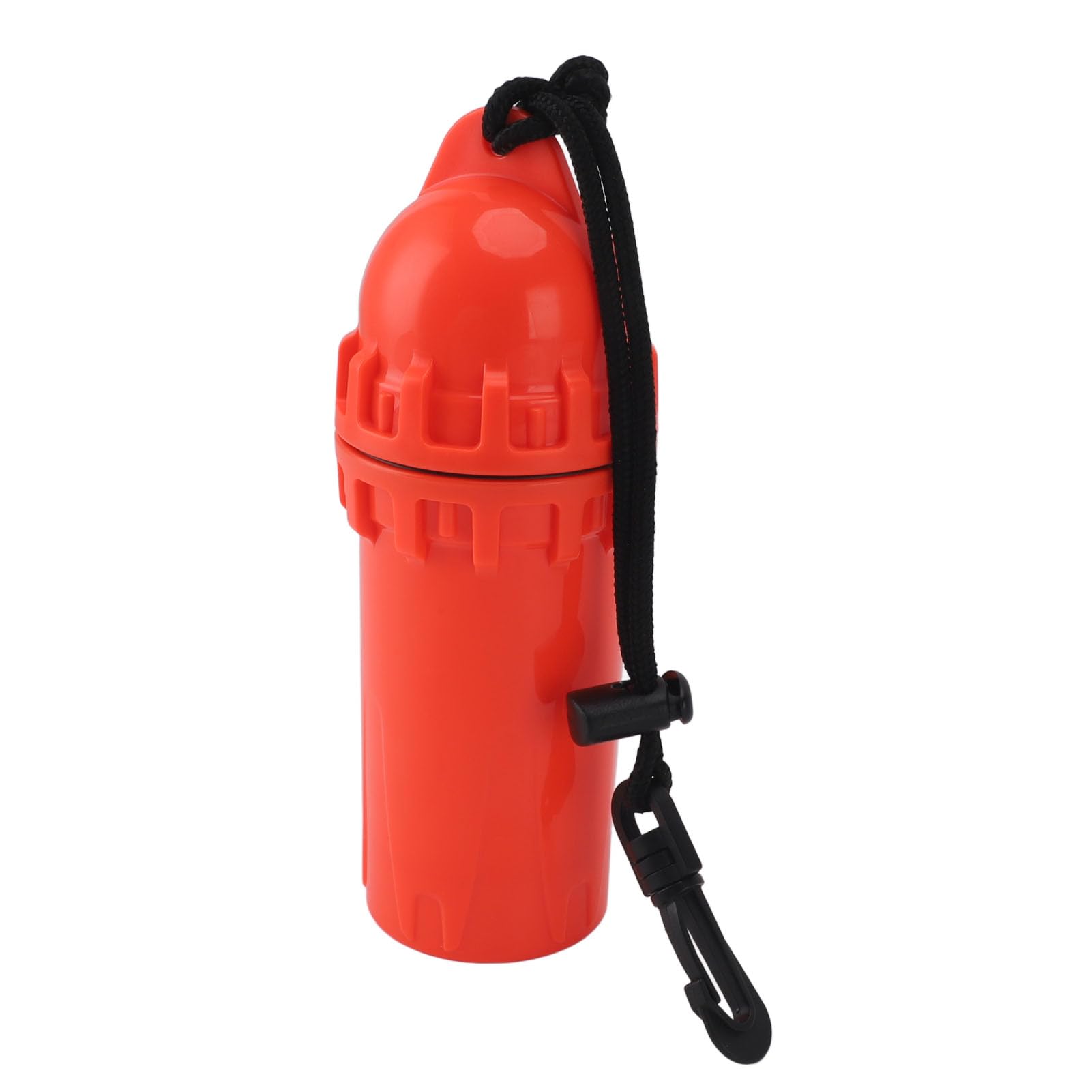 NutriEss Scuba Diving Dry Box Impermeable Dry Storage Snorkeling Dry Box for Underwater Use with Cylindrical Shape robust Clip for Diving and Water Activities (Red)