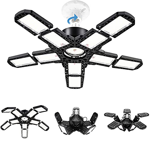 Preisvergleich Produktbild 180W werkstattlampe LED Werkstatt Deckenleuchte Hohe Helligkeit garagenlampe led 18000LM 6500K led garagenleuchte verformbare Garage Licht E27 Garagenbeleuchtung