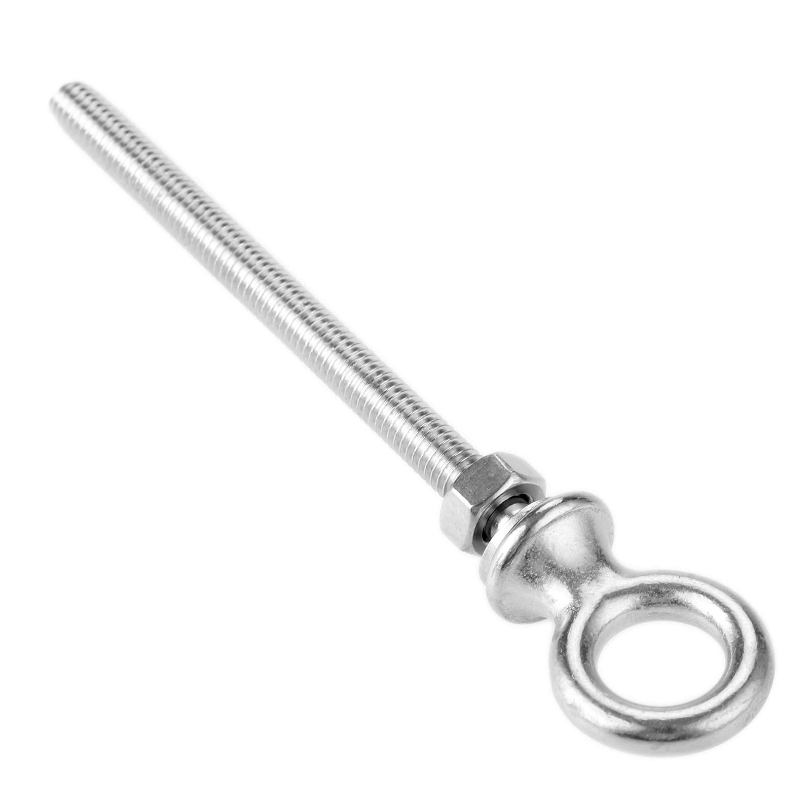 Pernos de argolla de elevación de acero inoxidable, cáncamos, 1 pieza de cáncamos de acero inoxidable con tuercas y arandelas, anillo redondo, gancho, tornillo, sujetadores, anillo de elevación roscad