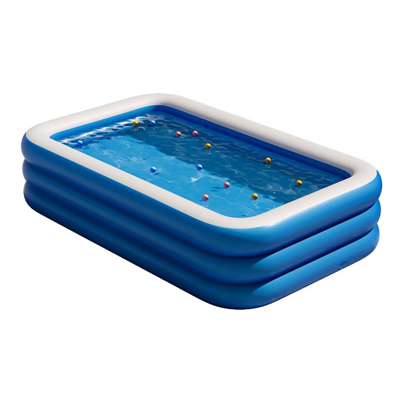 AUTOYSUR Inflatable Swimming Pool for Kids and Adults, Thickened Blow Up Family Swimming Kiddie Pool for Garden, Backyard, Family Summer Water Part(260 * 160 * 60cm)