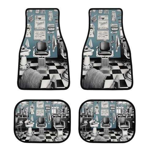 Tapis de sol de voiture Barber Shop pour éviter les glissements et protéger les sols